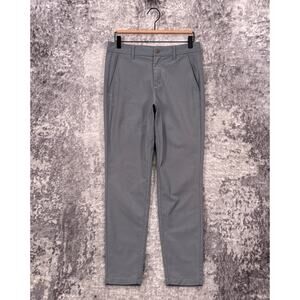 Primo Pants 28 x 28.5 Mens Gray Slim Fit Performance Golf Chino